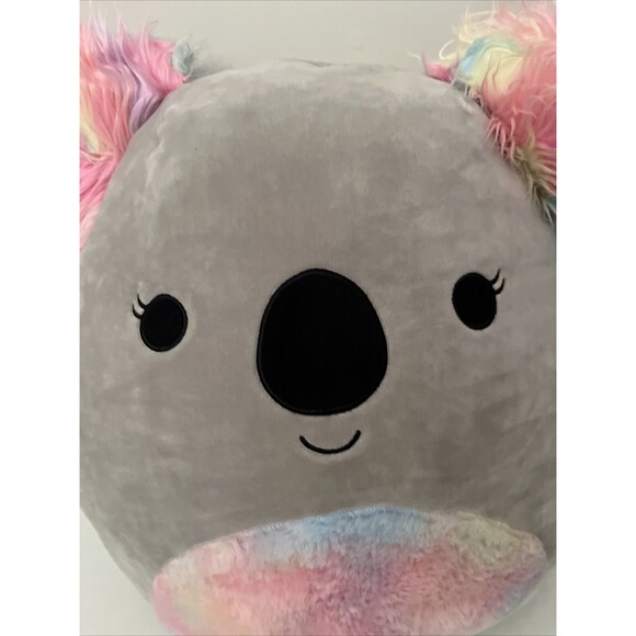 Kelina the Koala Squishmallow Plush Stuffed Animal 18" Gray Rainbow Belly & Ears - Picture 7 of 16